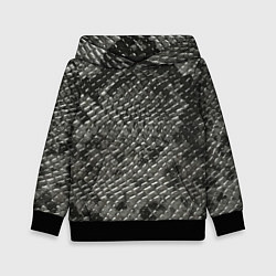 Толстовка-худи детская Кожа змеи - текстура, цвет: 3D-черный