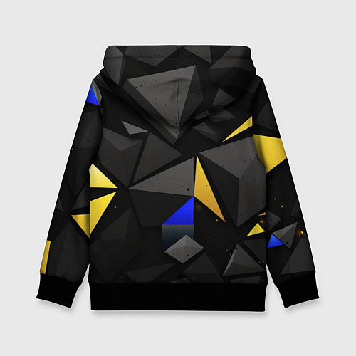 Детская толстовка Герб РФ абстракция / 3D-Черный – фото 2