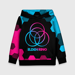 Толстовка-худи детская Elden Ring - neon gradient, цвет: 3D-черный