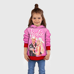 Толстовка-худи детская Барби и Кен Фильм, цвет: 3D-красный — фото 2