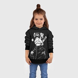 Толстовка-худи детская Трафальгар и Чоппер - Ван пис, цвет: 3D-черный — фото 2