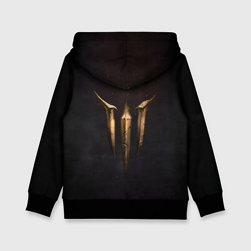 Детская толстовка Logo Baldurs Gate 3 / 3D-Черный – фото 2