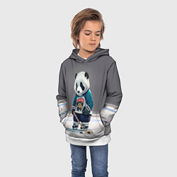 Толстовка-худи детская Panda striker of the Florida Panthers, цвет: 3D-белый — фото 2