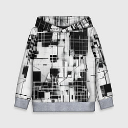 Детская толстовка Кибер Сетка гранж