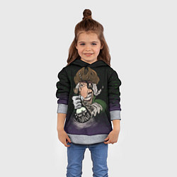 Толстовка-худи детская Ром и Ливси, цвет: 3D-меланж — фото 2