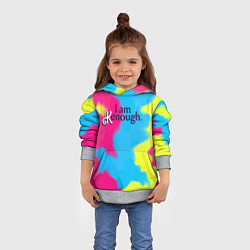 Толстовка-худи детская I Am Kenough Tie-Dye, цвет: 3D-меланж — фото 2