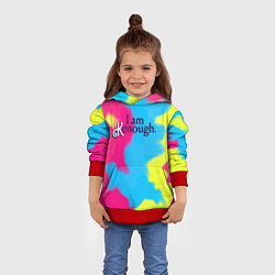 Толстовка-худи детская I Am Kenough Tie-Dye, цвет: 3D-красный — фото 2