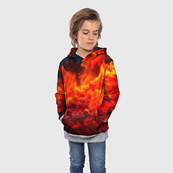 Толстовка-худи детская Магма, цвет: 3D-меланж — фото 2