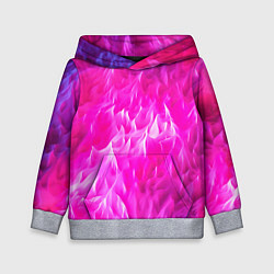 Толстовка-худи детская Pink texture, цвет: 3D-меланж