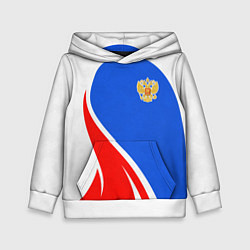 Детская толстовка Герб РФ - white sport
