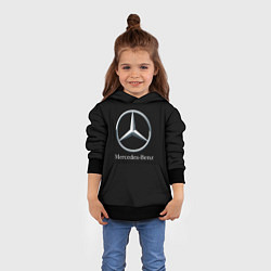 Толстовка-худи детская Mercedes-benz sport auto, цвет: 3D-черный — фото 2