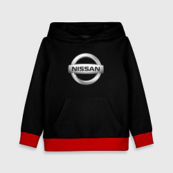 Толстовка-худи детская Nissan sport auto, цвет: 3D-красный