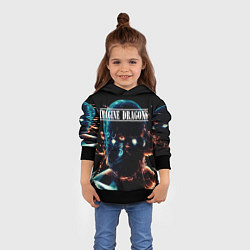 Толстовка-худи детская Imagine Dragons рок группа, цвет: 3D-черный — фото 2