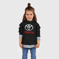 Толстовка-худи детская Toyota sport car, цвет: 3D-меланж — фото 2