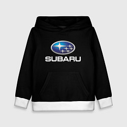 Толстовка-худи детская Subaru sport auto car, цвет: 3D-белый