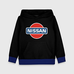 Толстовка-худи детская Nissan auto, цвет: 3D-синий