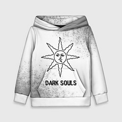 Толстовка-худи детская Dark Souls glitch на светлом фоне, цвет: 3D-белый