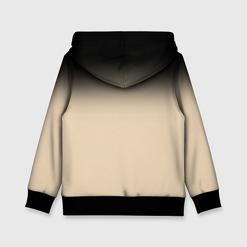 Детская толстовка Градиент: от черного к телесному / 3D-Черный – фото 2