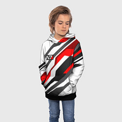 Толстовка-худи детская Mass effect - white uniform n7, цвет: 3D-черный — фото 2