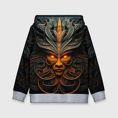Детская толстовка Орнамент в викинг-стиле / 3D-Меланж – фото 2