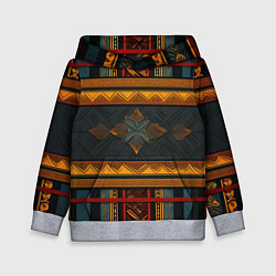 Детская толстовка Этнический рисунок в полоску