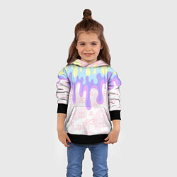 Толстовка-худи детская Млечный взгляд, цвет: 3D-черный — фото 2