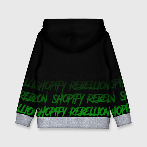Детская толстовка Shopify Rebellion / 3D-Меланж – фото 2