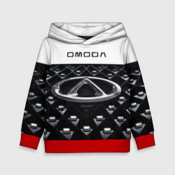 Толстовка-худи детская Omoda омода, цвет: 3D-красный