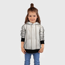 Толстовка-худи детская Паттерн светлое дерево - нейросеть, цвет: 3D-черный — фото 2