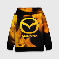 Толстовка-худи детская Mazda - gold gradient, цвет: 3D-черный