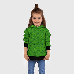 Толстовка-худи детская Shrek: Pattern, цвет: 3D-черный — фото 2