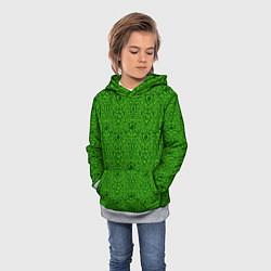 Толстовка-худи детская Shrek: Pattern, цвет: 3D-меланж — фото 2