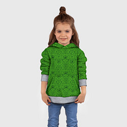Толстовка-худи детская Shrek: Pattern, цвет: 3D-меланж — фото 2