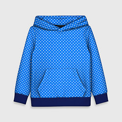 Детская толстовка Сиреневый в белый горошек