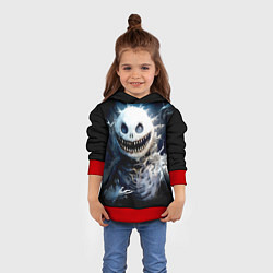 Толстовка-худи детская Монстр - снеговик, цвет: 3D-красный — фото 2