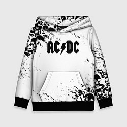 Толстовка-худи детская ACDC rock collection краски черепа, цвет: 3D-черный