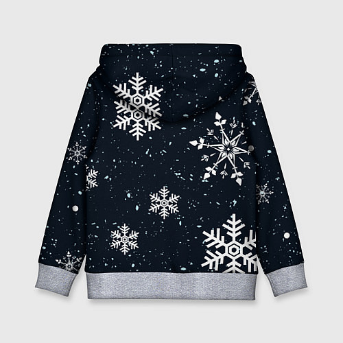 Детская толстовка Снежная радость / 3D-Меланж – фото 2