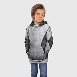 Толстовка-худи детская Стальная болванка, цвет: 3D-меланж — фото 2