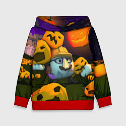 Толстовка-худи детская Гарибальди Хэллоуин, цвет: 3D-красный
