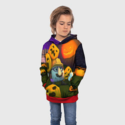Толстовка-худи детская Гарибальди Хэллоуин, цвет: 3D-красный — фото 2