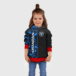 Толстовка-худи детская Changan - blue uniform, цвет: 3D-красный — фото 2