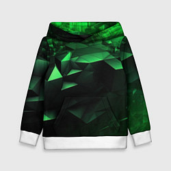Детская толстовка Видение зеленого в абстракции
