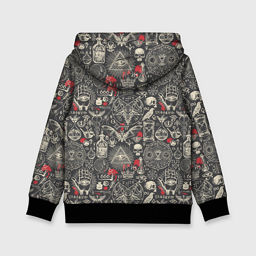 Детская толстовка Колдовство и чёрная магия / 3D-Черный – фото 2