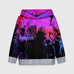 Детская толстовка Розово синий сочный гранж