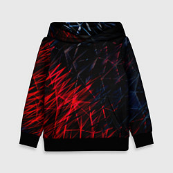 Детская толстовка Красно чёрные узоры