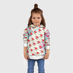 Толстовка-худи детская Momaland pattern, цвет: 3D-белый — фото 2