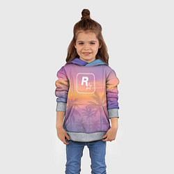 Толстовка-худи детская GTA 6 - first art, цвет: 3D-меланж — фото 2