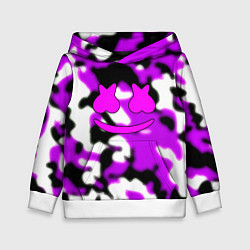 Толстовка-худи детская Marshmello camo, цвет: 3D-белый