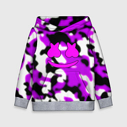 Толстовка-худи детская Marshmello camo, цвет: 3D-меланж