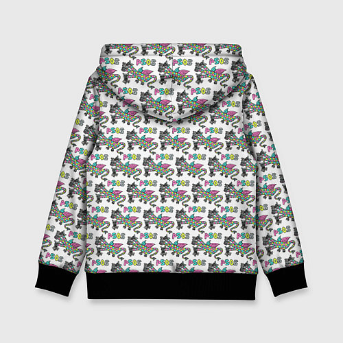 Детская толстовка Паттерн детский со Змеем Горынычем / 3D-Черный – фото 2